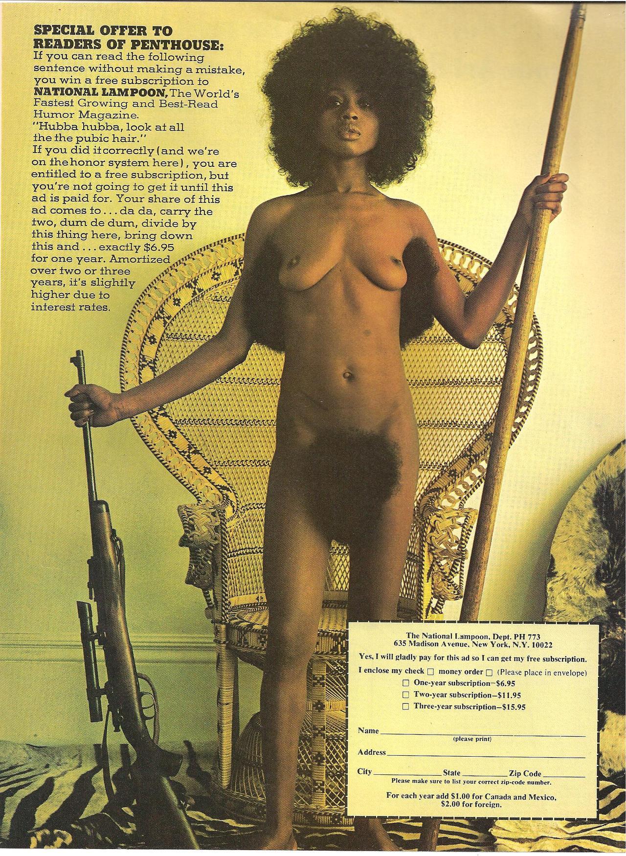 vintagebounty:  National Lampoon 1973 Satirical Vintage Advertisement from Penthouse