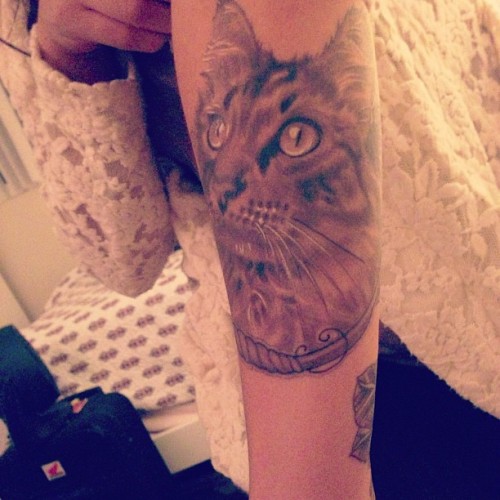 fuckyeahtattoos:  Coco My Beloved Cat done by Colin Dowling at Gold Rush Tattoo in Costa Mesa, CA