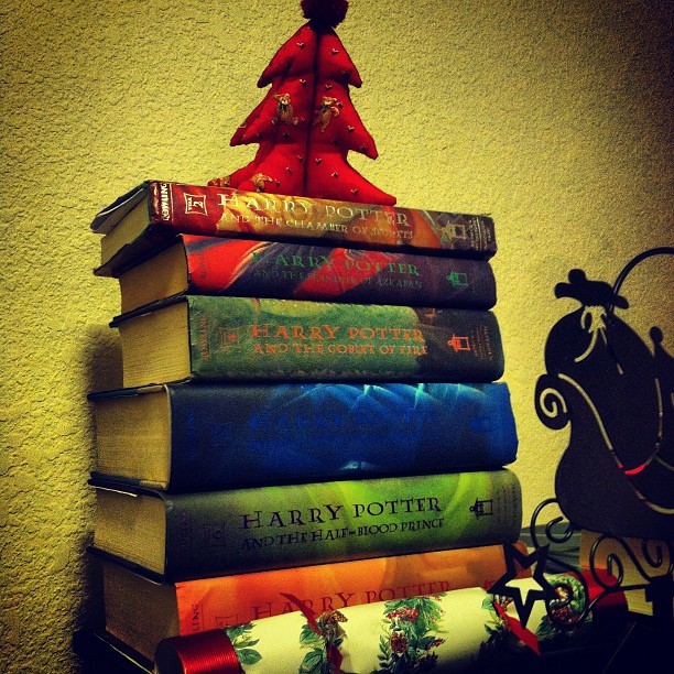 pennyonthetraintrack:
“ Book two is being read :) #harrypotter #favorite #love #books
”