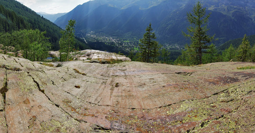 Chamonix Valley From The "grand Balcon"