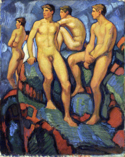 nude-body:  Ludwig von Hofmann, Landesmuseum,