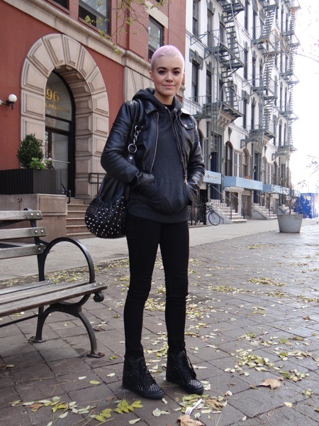  Cotton candy colored hair and Topshop studded sneaker-wedges, oh my!