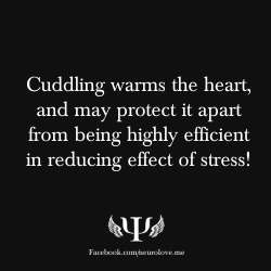 psych-facts:  Cuddling warms the heart, and