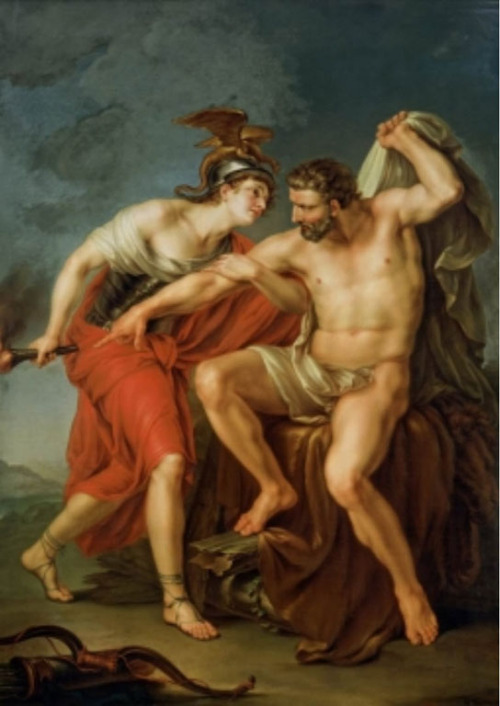 Ivan Akimovich Akimov (Russian; 1754–1814)Hercules Commands Philoctetes to Apply the Torch to His Fu