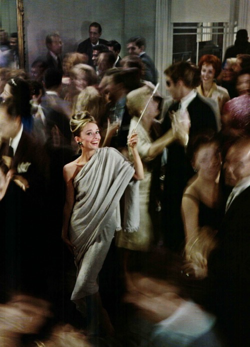 missingaudrey:  Audrey Hepburn as Holly Golightly in Breakfast at Tiffany’s photographed by Howell Conant, 1961 