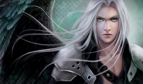 sephxual:Final Fantasy 7.Sephiroth by *AksaArt 