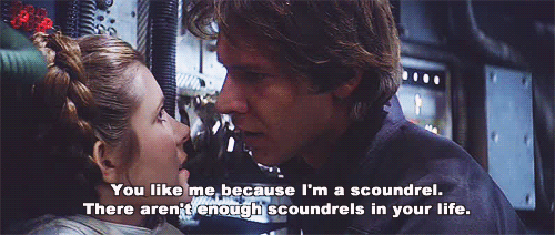 fruit-by-the-foot:  lady-fett:     Han: You’re trembling. Leia: I’m not trembling. 