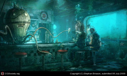 Title: Personal Artwork: Octopus&rsquo; Diner Name: Stephan Brisson Country: Canada Software: Maya, 