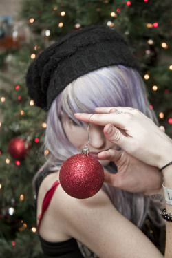 sammidoll:  Catching up on Tumblr -  Day 3: Favorite Holiday Hat - It’s not exactly a favorite HOLIDAY hat, but I never go anywhere without it. Photo was taken by my beloved. Day 4: Overrated Xmas Decor - Red and Green Marshmallows. Is it really necessary