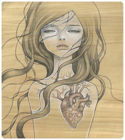 theroyaltenenblarghs:  My dishonest heart - Audrey Kawasaki 