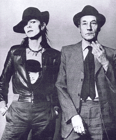 We know major Tom is a JUNKIE.Bill Burroughs & David Bowie [I want to be in bed with them] 