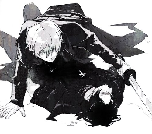 wearentforsaken:  // * Shiki demands his cross back * // 