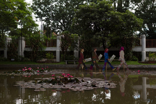 Sex Beatles walking on water. Villa Isola, Bandung. pictures