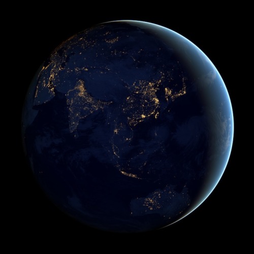 Porn photo   The Earth at Night by NASA We’re now