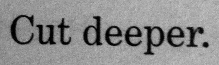 no. put the blade down.