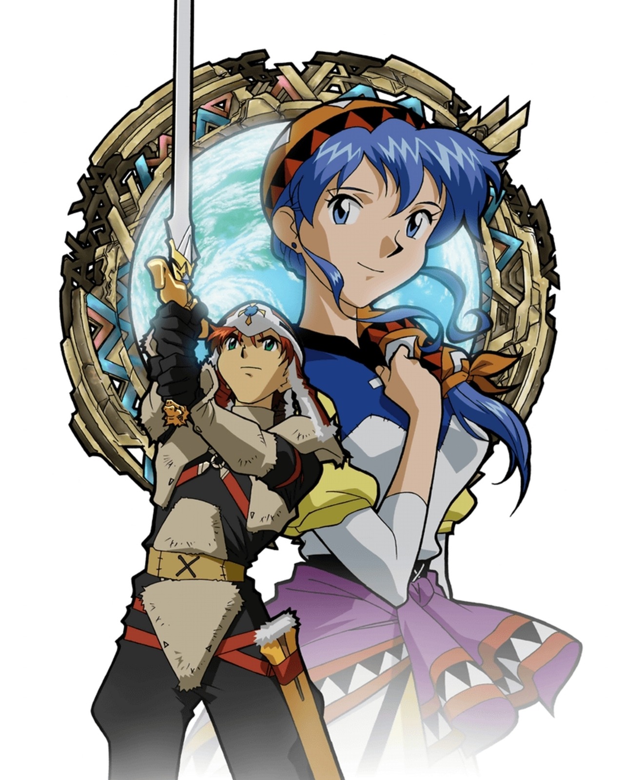 lunarsilverstar:  Alex and Luna :3 one of the cutest game couples~ 