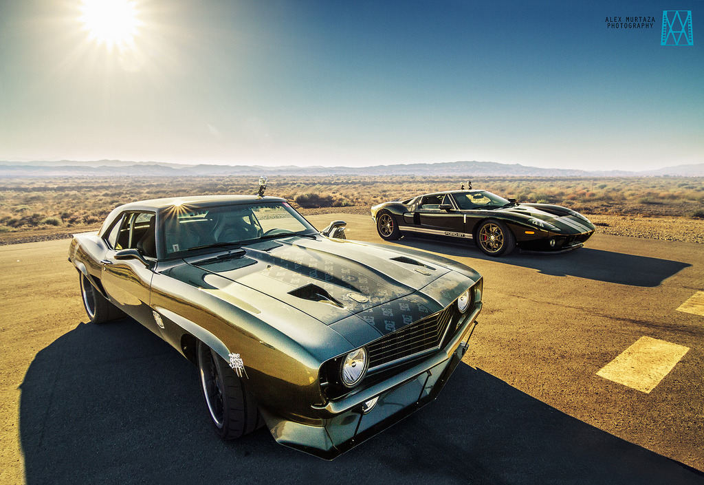 automotivated:  crash—test:  Ford GT and Camaro (by AlexMurtaza)  