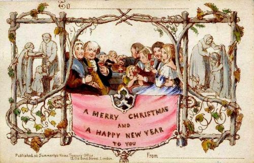 historysquee:A Brief History of Christmas Cards The Christmas card industry was started in Britain