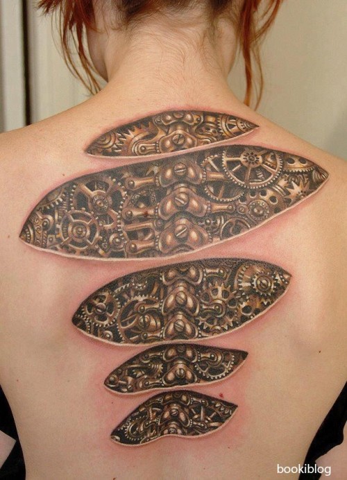 tattooblr: New Tattoo on http://www.tattooblr.com/tattoo-biomecanique-dos.html