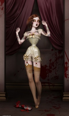 pinupanddown:    Rebeca Pueblas Twisted Dolls- The Butchers Bride   