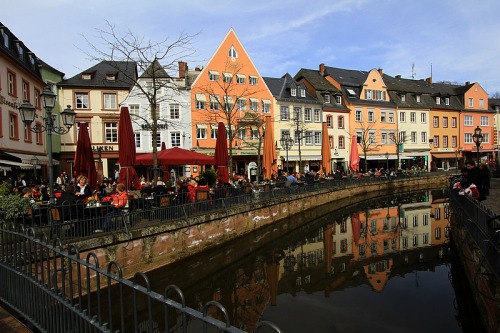 (via Water reflections &hellip;, a photo from Saarland, West | TrekEarth)Saarburg, Rhineland-Palatin