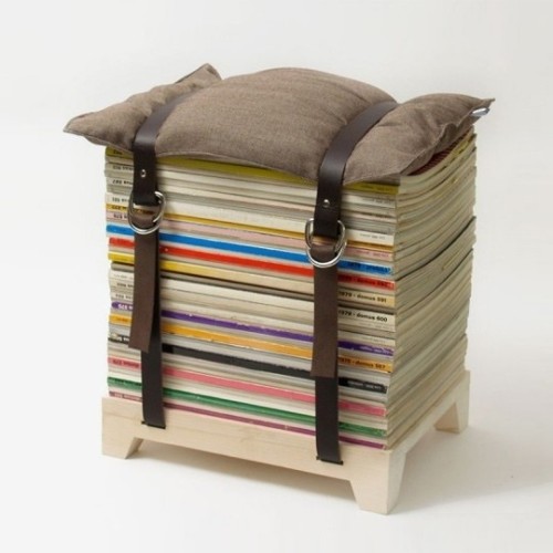 ~~ AWESOME STOOL ~~  So, you have a bunch of old magazines that you no longer need and you&rsquo;ve 