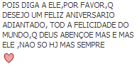 O que a pessoa diz para eu dizer: