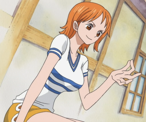 The first main character in One Piece we see on screen is Nami