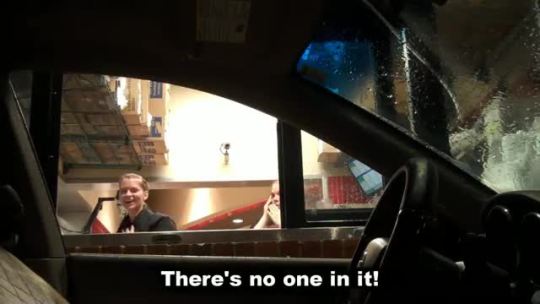 videohall:  Drive-thru invisible driver prank  > THIS IS WHAT A FRICKING PRANK IS ABOUT! Harmless, gives people a story for a fricking lifetime, brightens people’s day. So glad we got past those douchey pranks like fire in the hole. > I’m glad