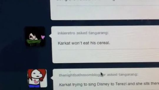 karkat wont eat his cereal 