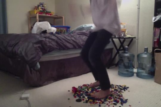 satdeshret:  221b-doctor-who-street:  themostcrazyawesome:  So I posted a picture of me standing on a pile of legos and everyone was saying stuff like “you just put them around your feet” or “you’re just delicately stepping on them” Shit just