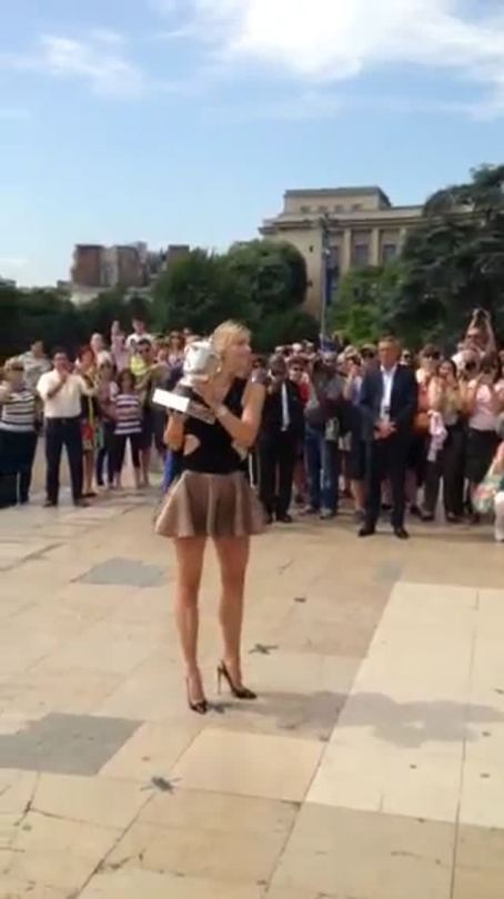 tayanahome:  Maria Sharapova ” A video clip in front of the Eiffel Tower.”