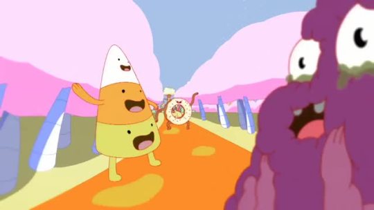 ca-tsuka:  Original opening of Adventure Time “Food Chain” episode directed by