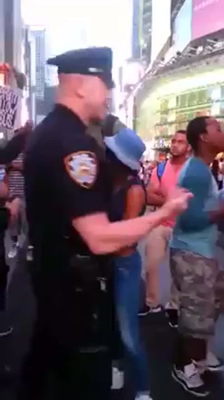 ohmygodjamal:  socialismartnature:  NYPD beat up and arrest teenage girl and her brother in Times Square for no reason. FUCK. THE. POLICE.  RACIST ARMED THUGS.  Literally nauseous. I can’t even deal with this.