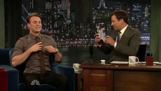 Porn photo zwynn:  Chris Evans on Jimmy Fallon promoting