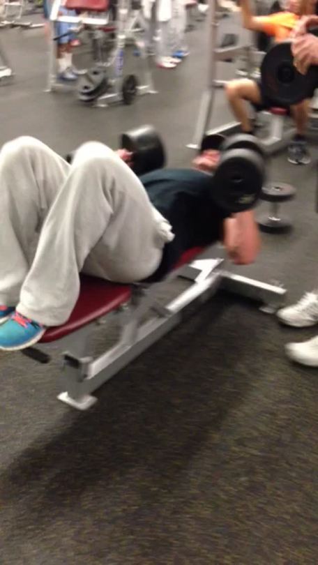 allthebestforme:  jlayton4:  Well short story.. Our gym only has dumbells to 100lbs.