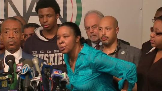 laland:  nenelashiro:  Eric Garner’s widow, Esaw, STRONG response to the officers ”Condolences”   Please everyone watch this 
