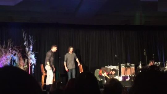 jenlovesdean:This is what happens when someone asks Jensen and Jared to fight in