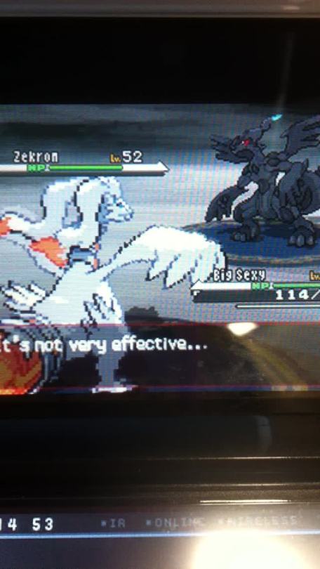 you-only-liberate-once:  have you guys ever seen the horrible placement of the Dragonbreath animation on Reshiram’s sprite