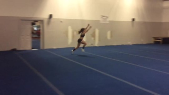 cheer5ever:  Had a good open gym and recorded a skills video for colleges 😊  Also