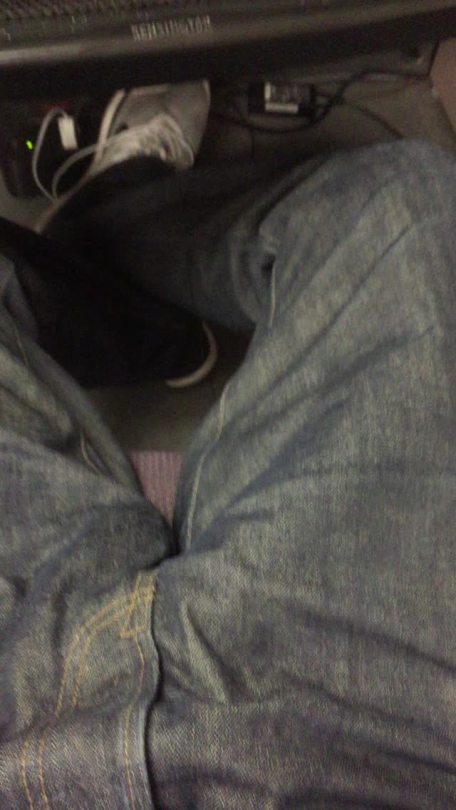 thenidontwantit:  jackryan1123:  Massaging my hard cock at work! Anyone like my bulge please message me   Nah I’ll be keeping my ovaries, cervix, vagina, and labia in tact THANK YOU VERY MUCH