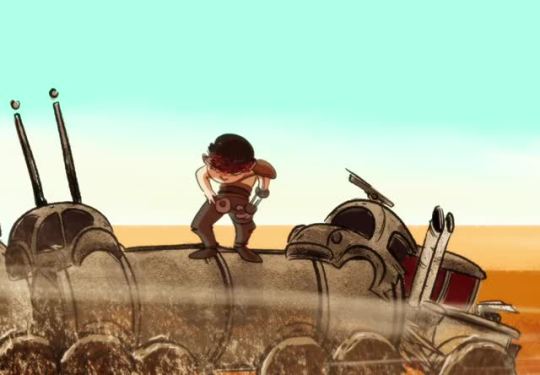 nateswinehart:  Jumped on the Mad Max bandwagon (War Rig?) with some animated fanart XD  Wish I could animated a whole show of this >)