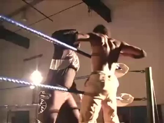 tooaddictedtowrestling:Human Tornado attempts a suicide dive, Super Dragon makes sure it ends badly.  PWG: After School Special (Digital Download) (Video)   That was just fucked!