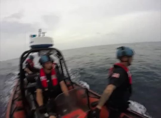 US Coast Guard rescues Sea Turtles.