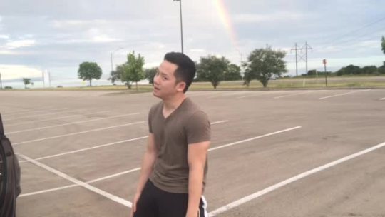byjinnguyen:  What’s the gayest thing I’ve ever done? Danced to Hollaback Yonce under a rainbow after the gym  I fucking love this..