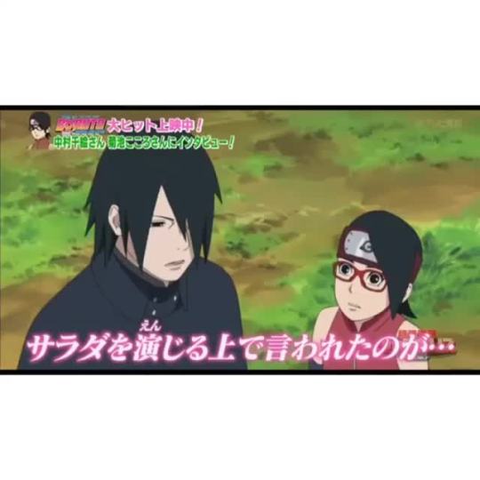 sakura-uchihas:  Sarada is so adorable and that voice *^*