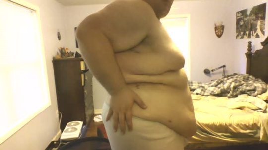 Some fat play after my shower. 