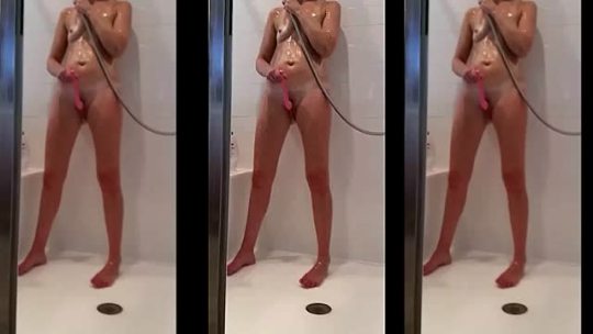 cumming in the shower!  enjoy this vid of me and me and me!  ;)