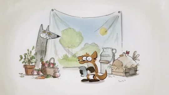 rufftoon:  ca-tsuka:  Teaser for “The Big Bad Fox” TV special by Benjamin Renner (director of Ernest & Celestine), based on his comic-book.  Ah, finally! I wanted to post this a few weeks ago but couldn’t find a proper video link. Thank you,