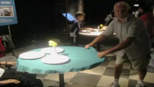 Porn photo only1600kids:  dad does the tablecloth trick